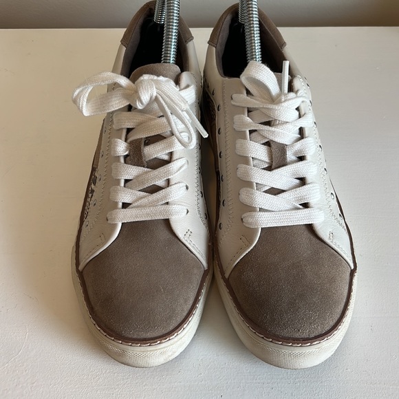 Crown Vintage Kalinda Snakeskin Suede Studded Fashion Sneaker Size 7 - Picture 4 of 12